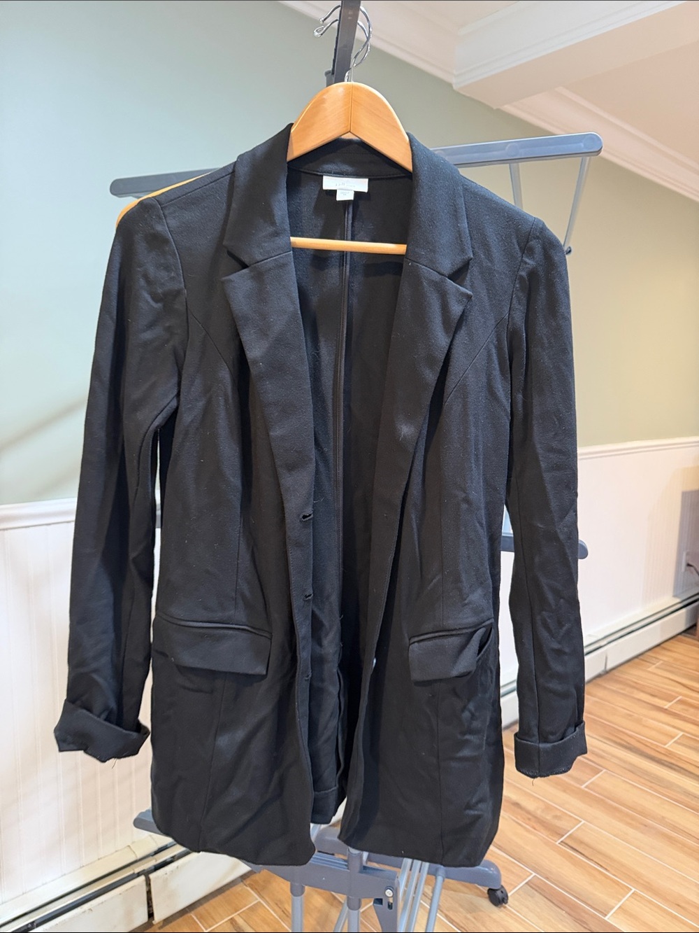 J. Jill Black Long Blazer Jacket